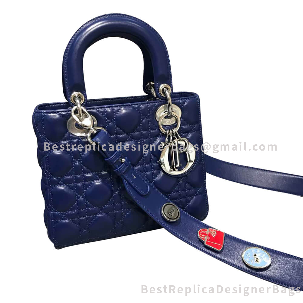 Dior My ABCDior Lambskin Bag Navy Blue SHW